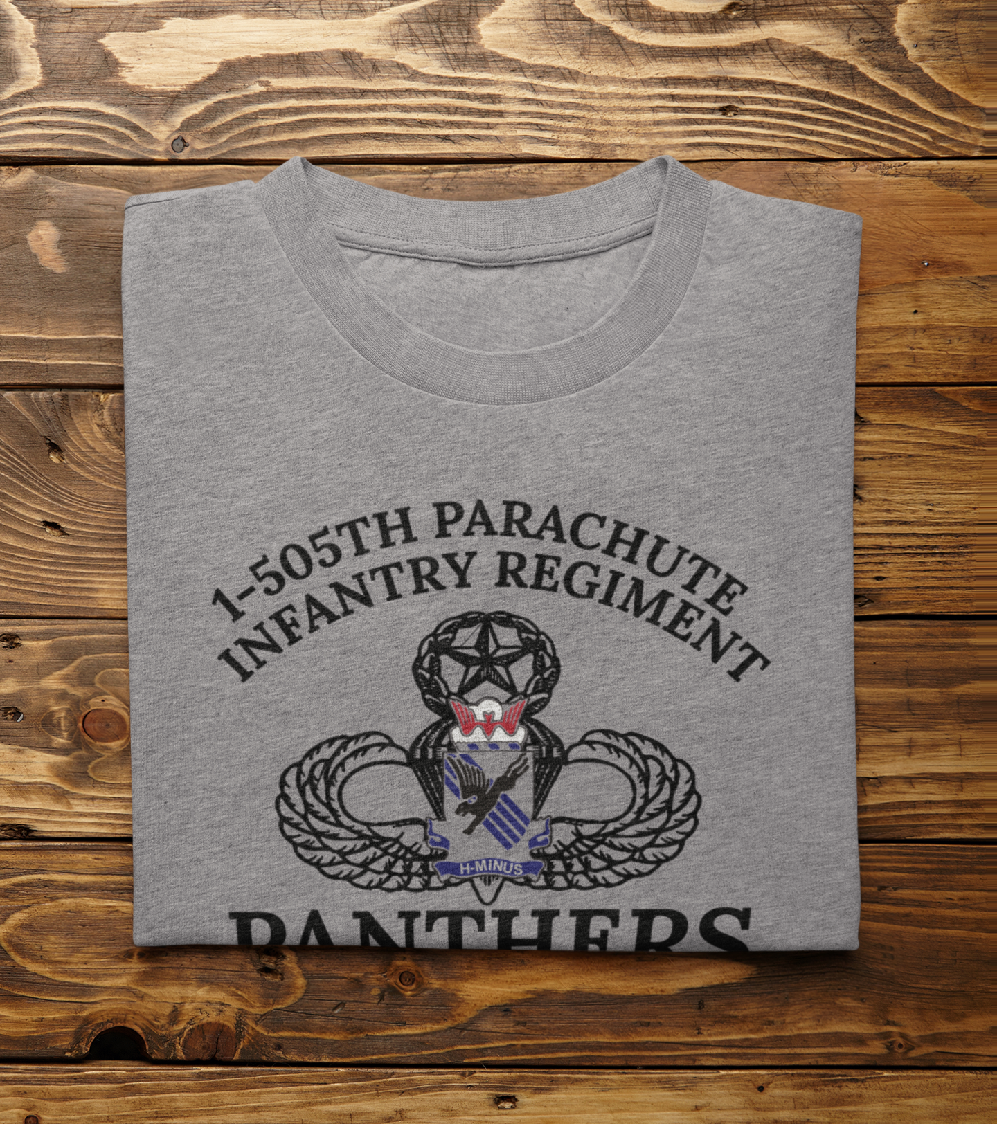 1-505 PIR PT Shirt - 82nd Airborne Panthers T-Shirt | H-Minus US Army Military Physical Fitness